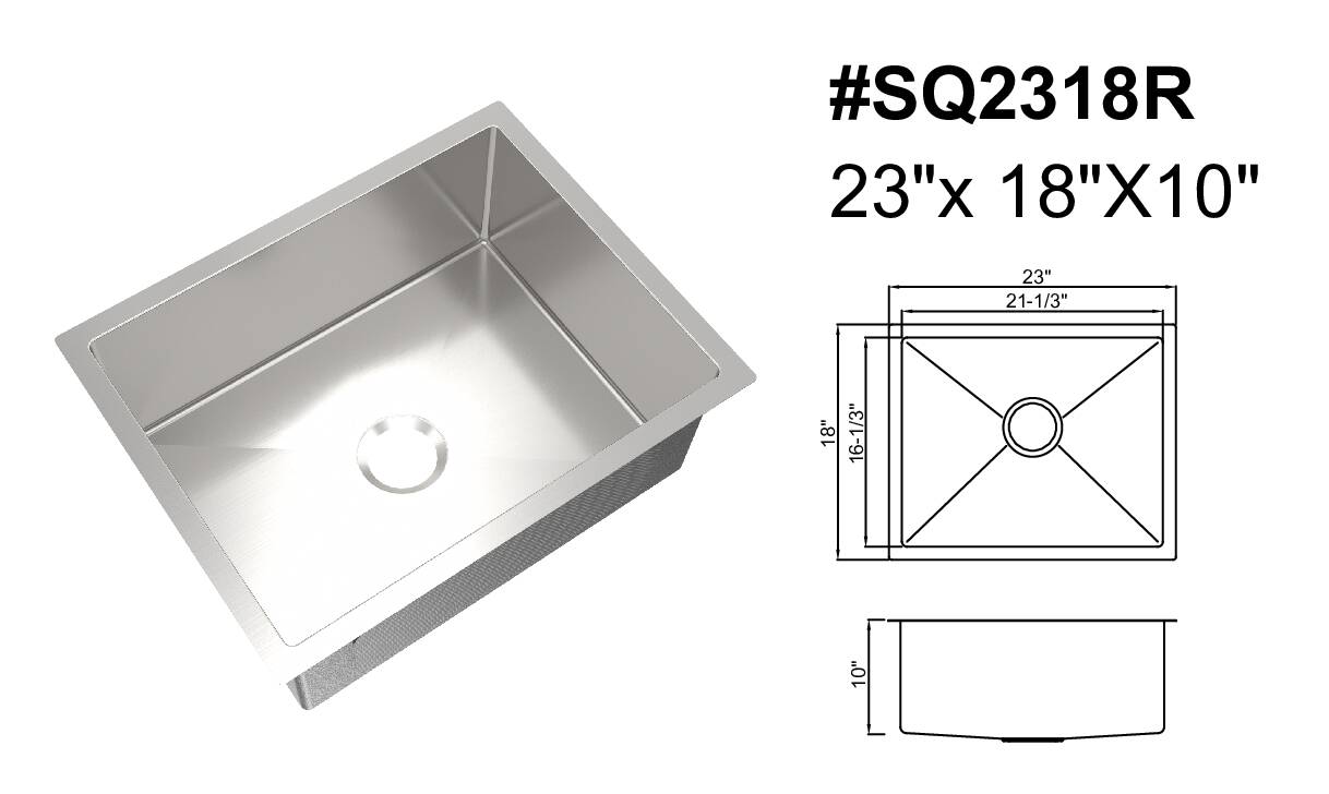 SQ2318R STAINLESS STEEL
